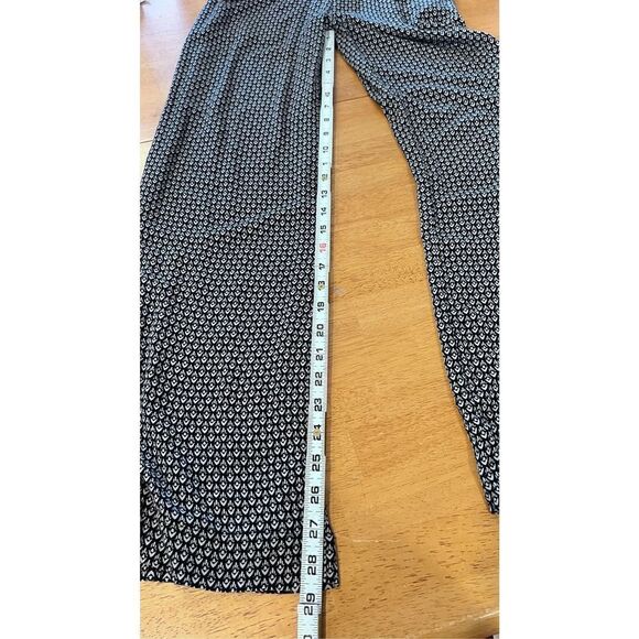 ELEVENSES ANTHROPOLOGIE WOMENS JUMPSUIT ROMPER GEOMETRIC BLACK SZ XS - Picture 8 of 10